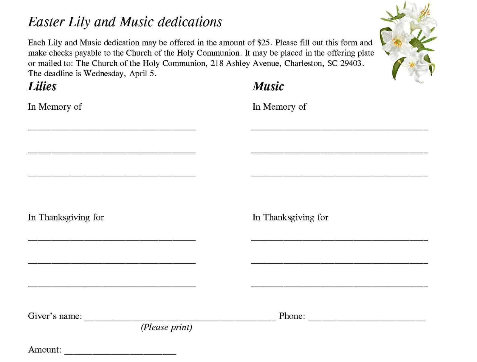 Easter Lilies & Music 2023