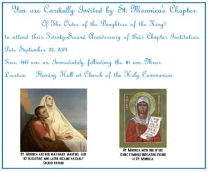 St Monnica Dok Invitation Restored