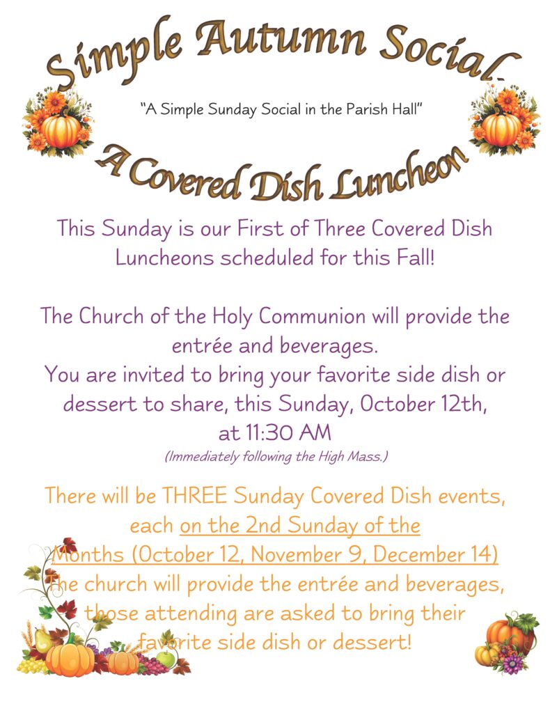 Covered Dish Luncheon