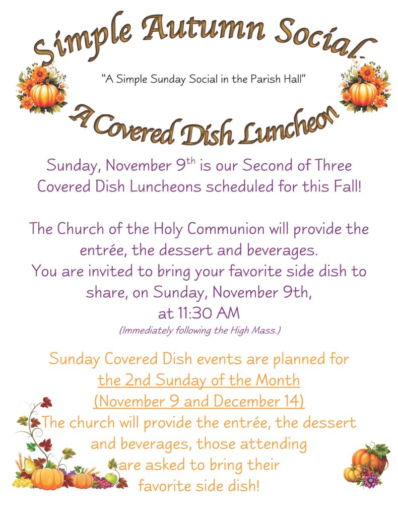 Covered Dish Luncheon